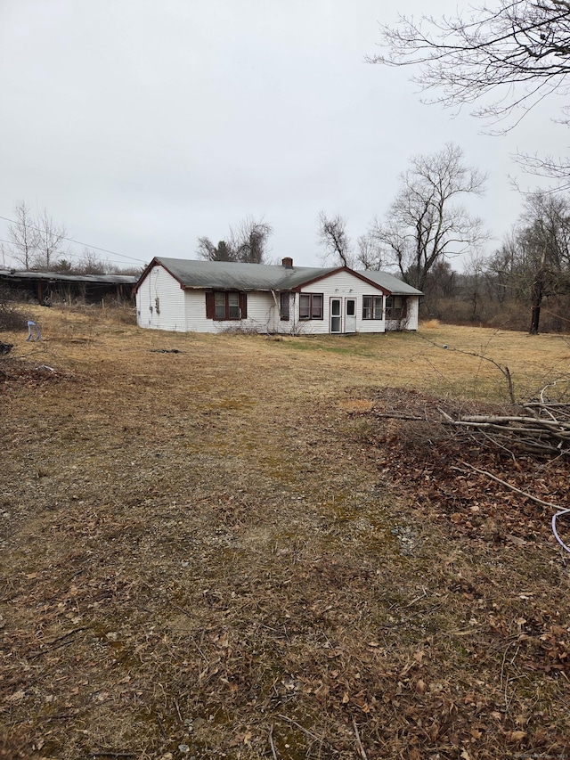 127 Rte 6, Columbia, CT 06237 - view of front of home with a chimney