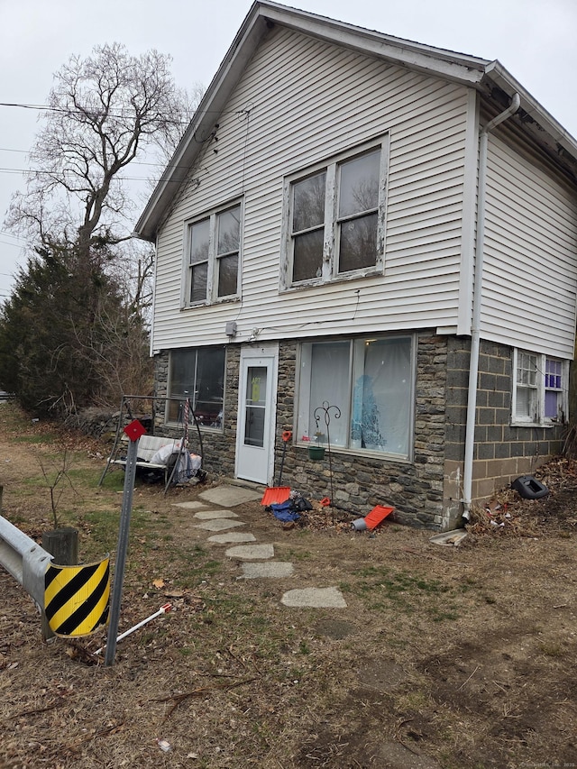 127 Rte 6, Columbia, CT 06237 - view of front of property featuring stone siding