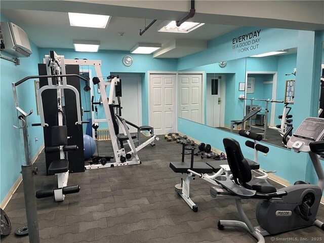 839 Main St Apt 28, Torrington, CT 06790 - exercise room featuring baseboards