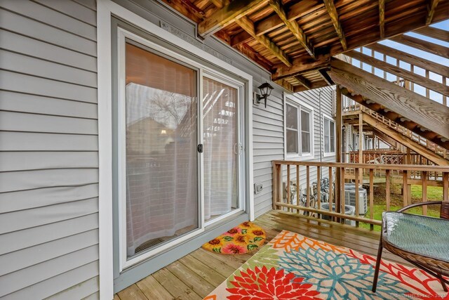 76 Carriage Path S Unit 76, Milford, CT 06460 - wooden deck featuring cooling unit
