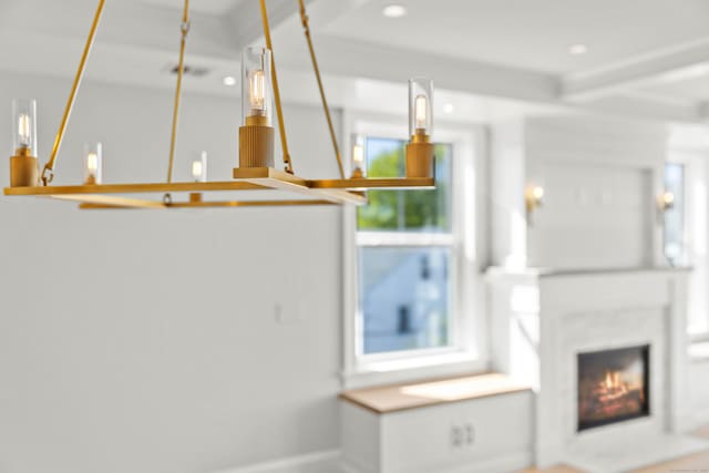 22 W Main St Unit 3, Groton, CT 06355 - room details featuring recessed lighting, baseboards, and a warm lit fireplace
