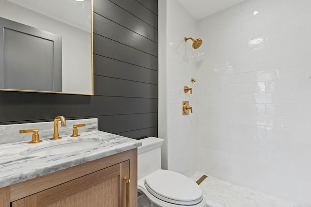 22 W Main St Unit 3, Groton, CT 06355 - bathroom featuring vanity, toilet, and tiled shower