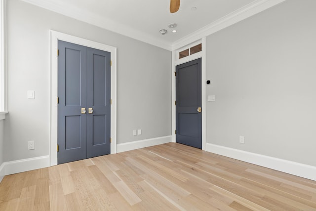 22 W Main St Unit 3, Groton, CT 06355 - interior space featuring ornamental molding, baseboards, a ceiling fan, and wood finished floors