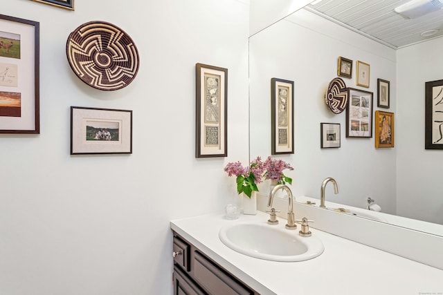bathroom with vanity
