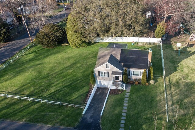 birds eye view of property