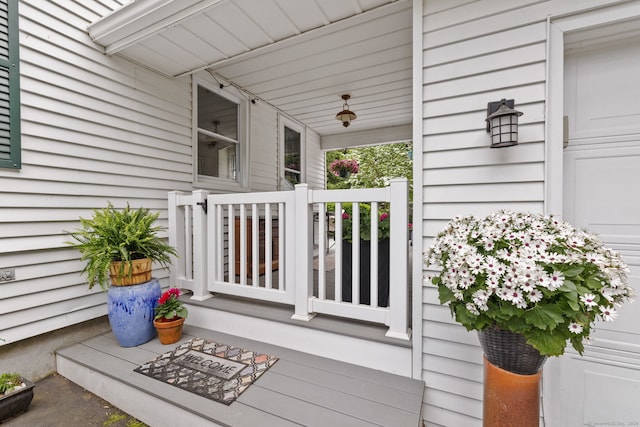 81 Beelzebub Rd, South Windsor, CT 06074 - view of wooden porch