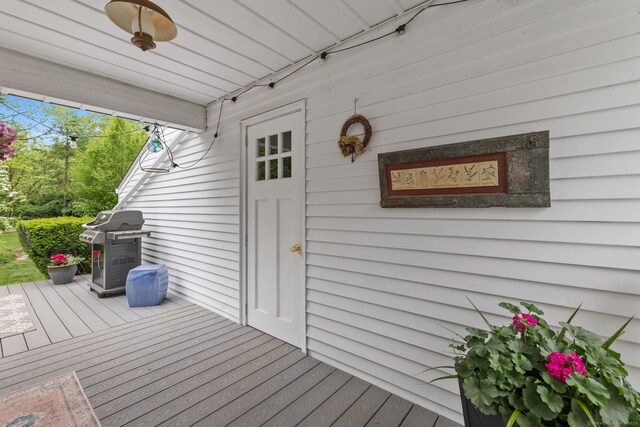 81 Beelzebub Rd, South Windsor, CT 06074 - wooden deck with area for grilling