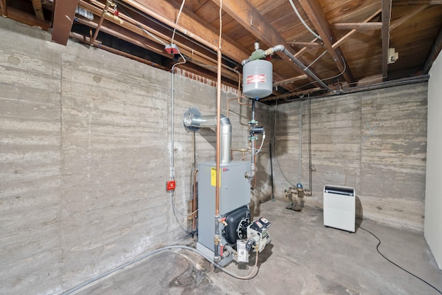 17 Lydall Rd, East Hartford, CT 06111 - unfinished basement with a heating unit