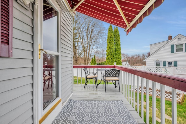 view of balcony