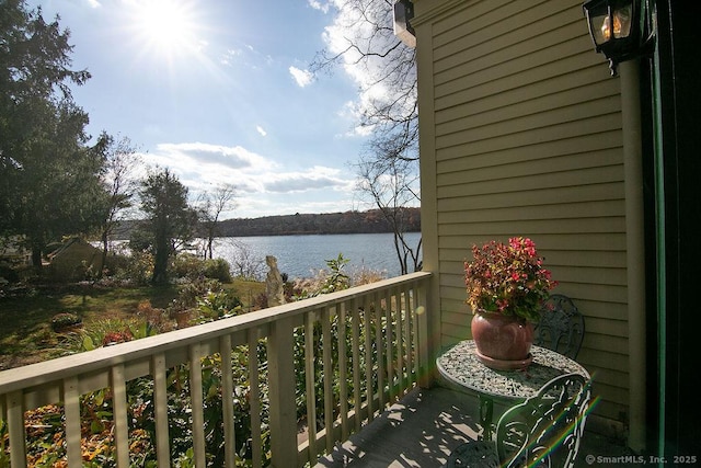 77 Main St, East Haddam, CT 06423 - balcony with a water view