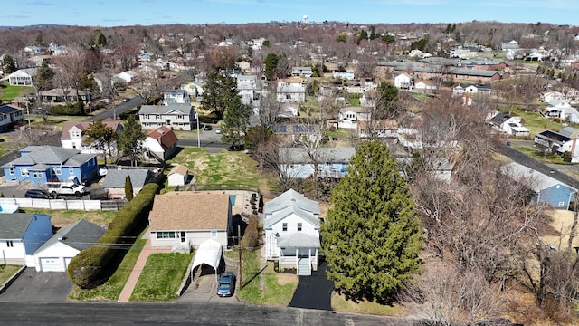 aerial view featuring a residential view