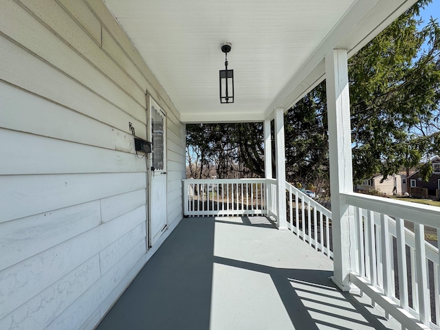 exterior space featuring a porch