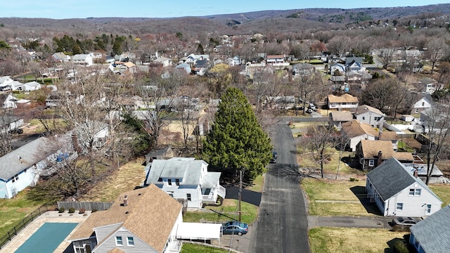 birds eye view of property featuring a residential view