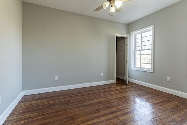 67-69 Sterling St, Hartford, CT 06154 - unfurnished bedroom featuring hardwood / wood-style floors, ceiling fan, and baseboards