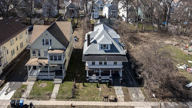 67-69 Sterling St, Hartford, CT 06154 - aerial view with a residential view