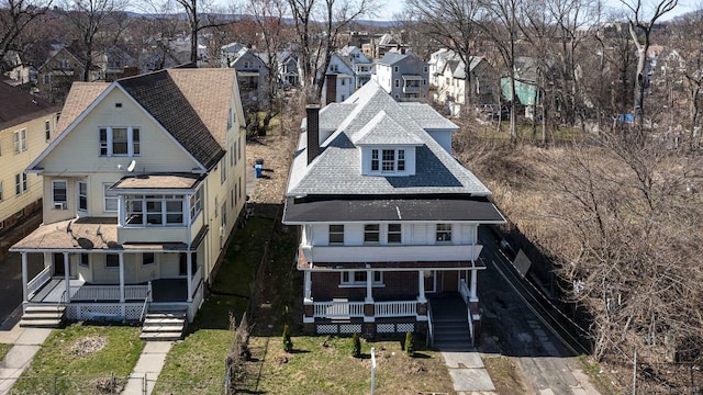 67-69 Sterling St, Hartford, CT 06154 - bird's eye view with a residential view