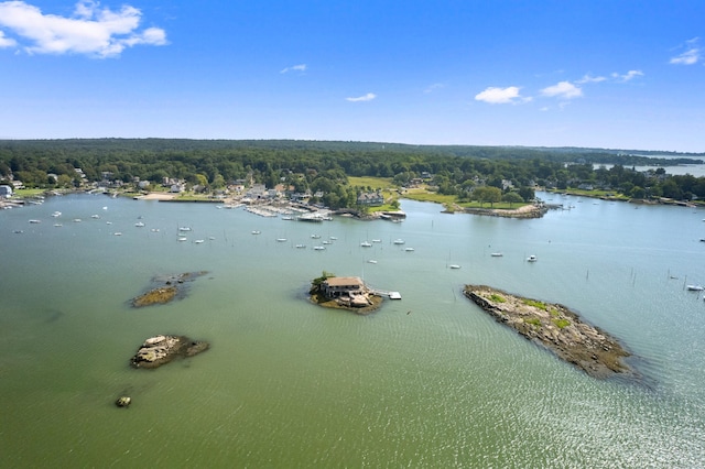 0 Burr Is, Branford, CT 06405 - bird's eye view featuring a water view