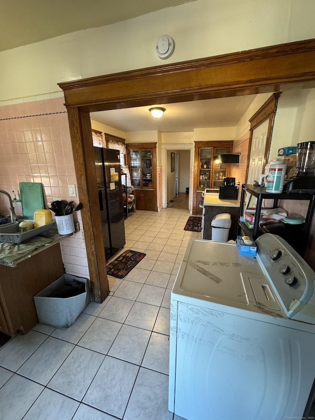 14 Grandview Ave, Waterbury, CT 06708 - laundry room featuring light tile patterned floors, washer / clothes dryer, and laundry area