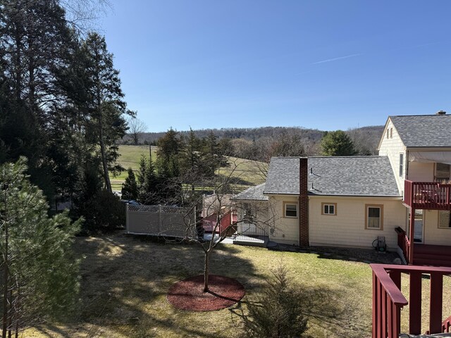 230 Old Field Rd, Southbury, CT 06488 - view of yard featuring a deck