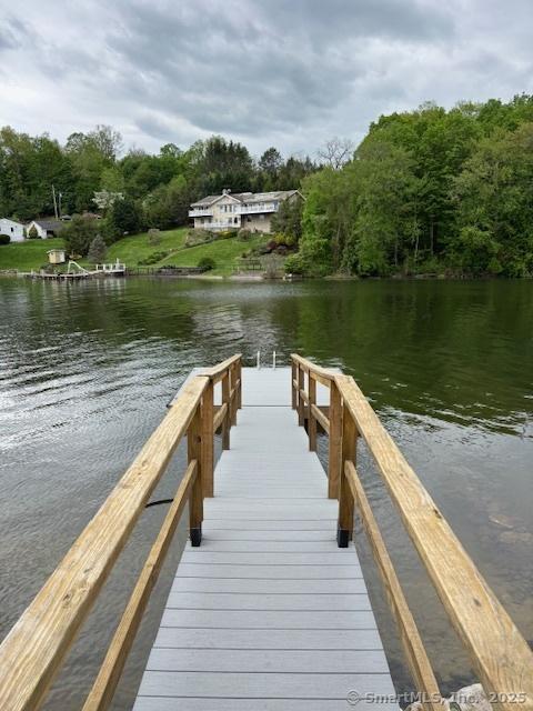 32 Kellogg St, Brookfield, CT 06804 - dock featuring a water view and a view of trees