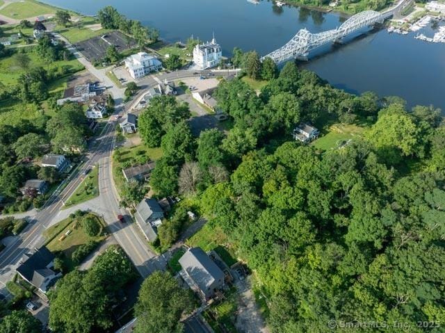 23 Main St, East Haddam, CT 06423 - aerial view of property and surrounding area with a large body of water
