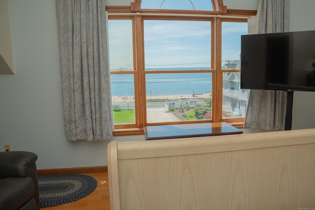 78 Limewood Ave, Branford, CT 06405 - living room featuring baseboards and wood finished floors