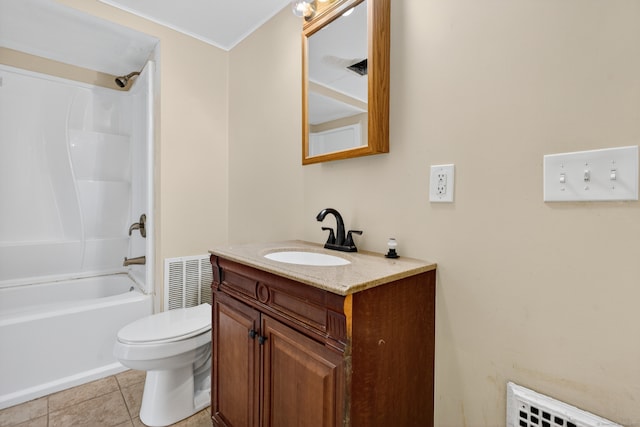 123 Fowler Avenue Ext, Meriden, CT 06451 - bathroom featuring vanity, bathing tub / shower combination, and tile patterned flooring