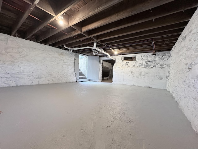 220 W Rd, Colchester, CT 06415 - basement with stairs and oil tank