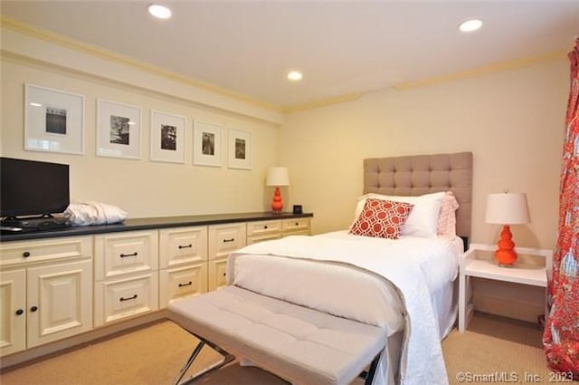 33 Sentry Hill Rd, Roxbury, CT 06783 - bedroom with recessed lighting and light colored carpet