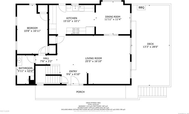 38 Yarmouth Rd, Norwalk, CT 06853 - floor plan / room layout