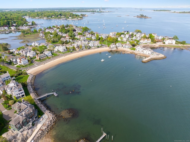 38 Yarmouth Rd, Norwalk, CT 06853 - aerial view of property and surrounding area with a nearby body of water and nearby suburban area