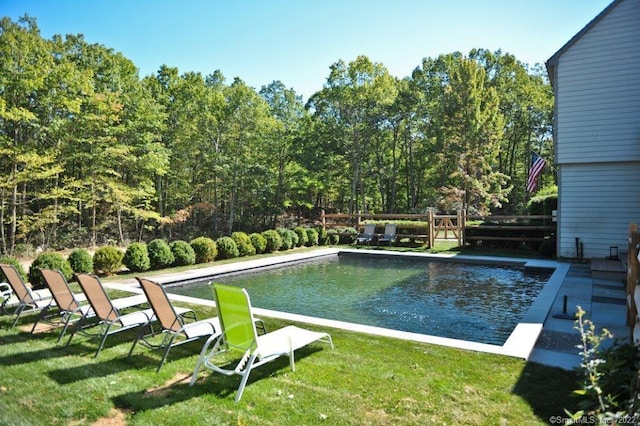 45 Moosehorn Rd, Roxbury, CT 06783 - pool featuring a lawn and fence