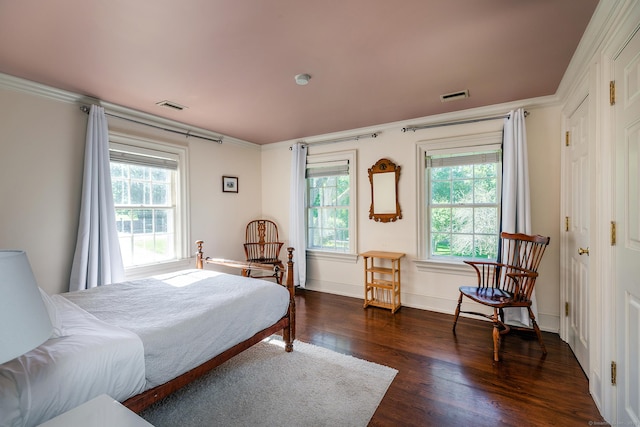 10 Sunny Ridge Rd, Washington, CT 06793 - bedroom with wood finished floors, multiple windows, and ornamental molding