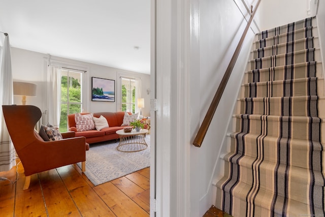 4 Lime Rock Holw, Salisbury, CT 06039 - stairs featuring hardwood / wood-style floors