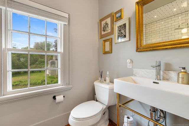 4 Lime Rock Holw, Salisbury, CT 06039 - bathroom with plenty of natural light, toilet, and a sink