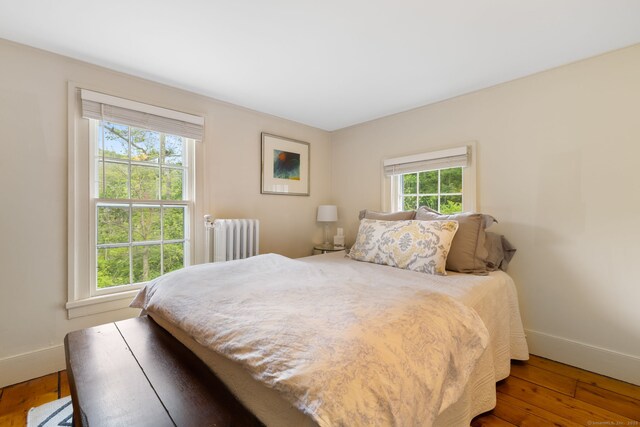 4 Lime Rock Holw, Salisbury, CT 06039 - bedroom featuring radiator, baseboards, and wood-type flooring
