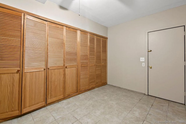 interior space with a closet