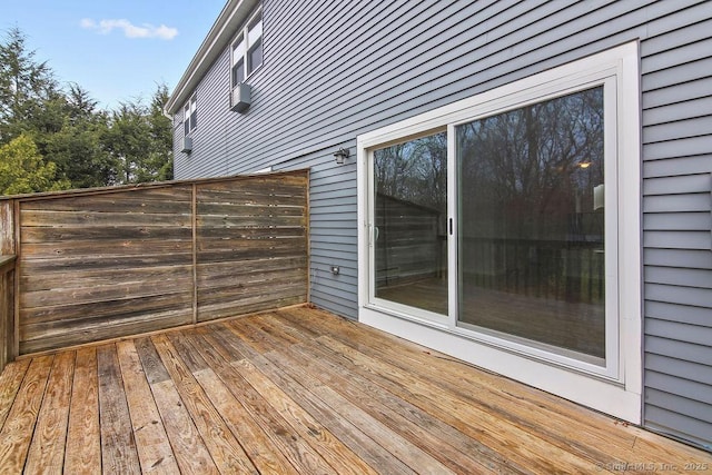 view of wooden terrace
