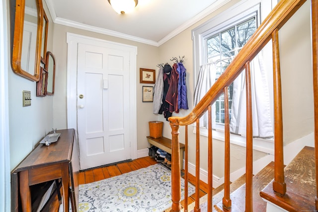 270 Berkshire Rd, Newtown, CT 06482 - interior space featuring ornamental molding, baseboards, and wood finished floors