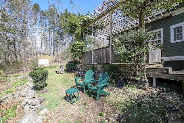 270 Berkshire Rd, Newtown, CT 06482 - view of yard with a pergola