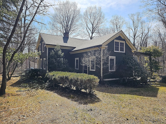 270 Berkshire Rd, Newtown, CT 06482 - view of side of home featuring a chimney