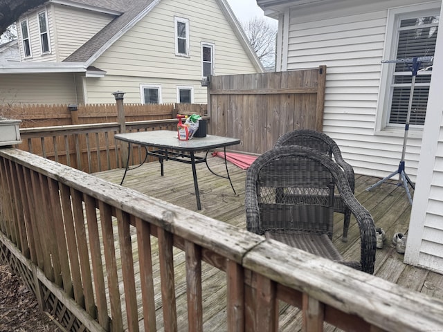 100 Ridgefield Ave, Waterbury, CT 06705 - wooden deck featuring outdoor dining area