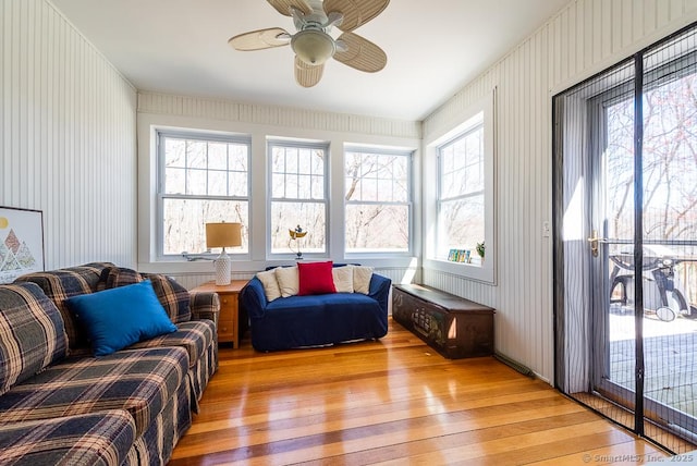 88 Sconset Ln, Guilford, CT 06437 - sunroom with hardwood / wood-style floors and a healthy amount of sunlight