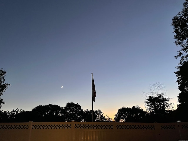 view of nature at dusk