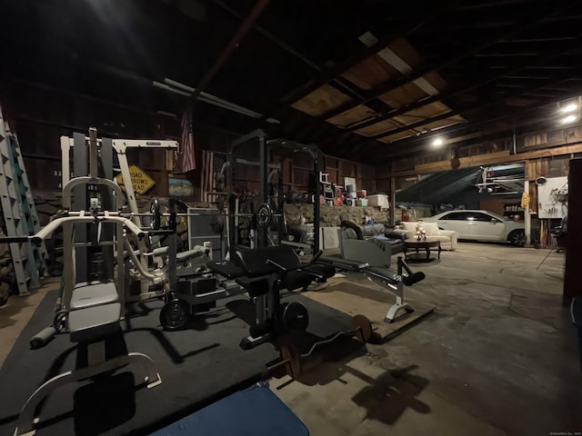 49 Taylor Rd, Bethel, CT 06801 - exercise room with a garage