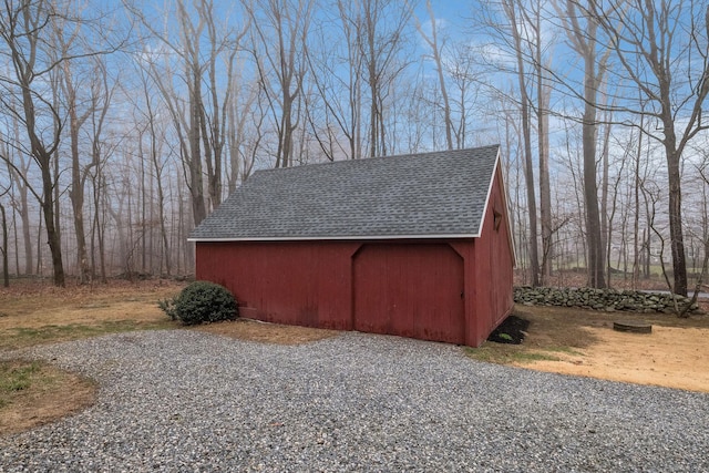 view of barn