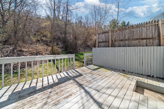 deck with fence