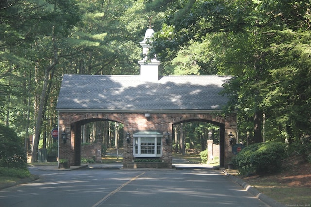 exterior space with curbs