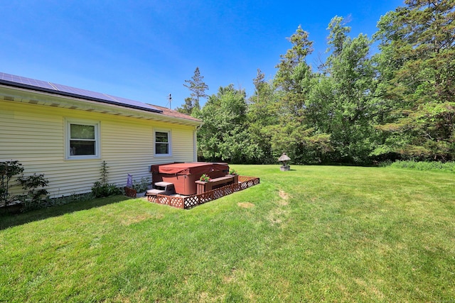 17 Straitsville Rd, Prospect, CT 06712 - view of grassy yard featuring a hot tub