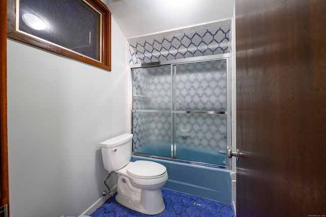 41 Seeley Rd, Trumbull, CT 06611 - bathroom featuring shower / bath combination with glass door and tile patterned flooring